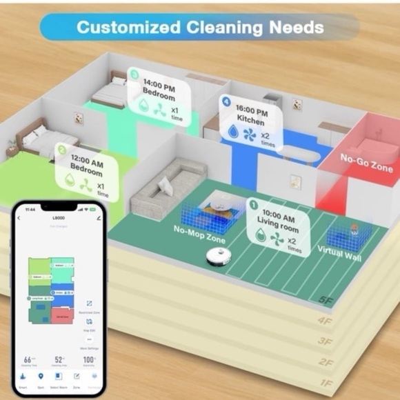 White Robotic Vacuum Cleaner - Picture 2 of 3